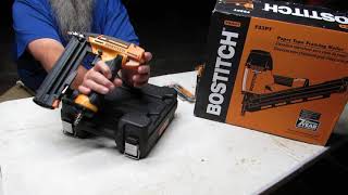 Unboxing the BOSTITCH Framing Nailer 33 F33PT amp Brad Nailer Kit 18GA BTFP12233 [upl. by Aribold]