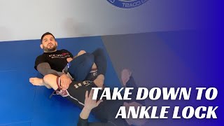 Takedown into Straight Ankle Lock [upl. by Atteynad]