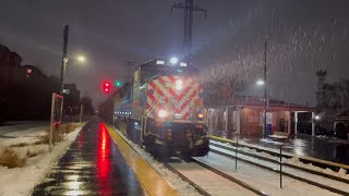 Two Metra SD70MACHs in Morton Grove IL  MDN [upl. by Dusa]