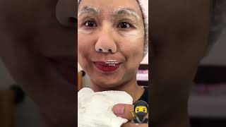 hair identifier spray for peach fuzz  face shaving asmr shorts [upl. by Duky]