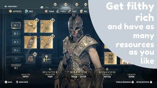 Assassins Creed Odyssey  How to cheat by yourself and have unlimited resources using Cheat Engine [upl. by Eelyac]