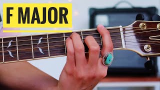 F major chord  3 ways  Beginner Guitar Lesson [upl. by Fionna]