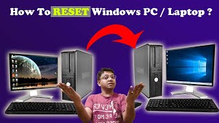 How To Do Factory Reset of Your Windows 10 11 PCLAPTOP  Soft Reset amp Hard Reset [upl. by Etterual]