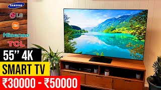 Best 55 inch 4K Smart TV in 2024 ⚡ Top 5 Best Premium 55quot 4k Android Smart TV in India 2024 ⚡ [upl. by Lorak]