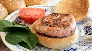 Hamburguesas de Pavo Albahaca y Queso Feta [upl. by Narmis250]