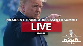 LIVE REPLAY President Trump Addresses FII Summit in Miami FL  21925 [upl. by Acir984]