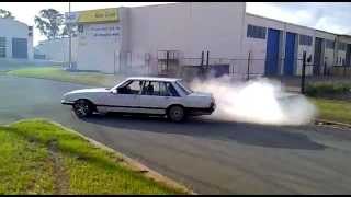 twin turbo xf falcon burnout [upl. by Animehliw]