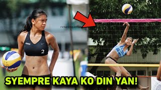 Alyssa Valdez Beach Volleyball Highlights🏐🏖 [upl. by Tezzil]