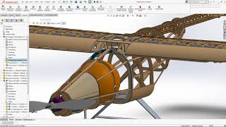 11 RC aircraft fuselage design using SolidWorks [upl. by Eicnan852]