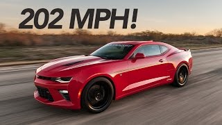 2016 Hennessey Camaro SS Runs 202 MPH [upl. by Akeemahs]