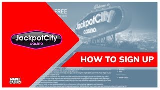 Jackpot City Casino  How to Easy Sign Up 2020  Maple Casino [upl. by Ellemaj]