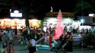 Greece Halkidiki Hanioti  Central Square in the evening [upl. by Nylad]