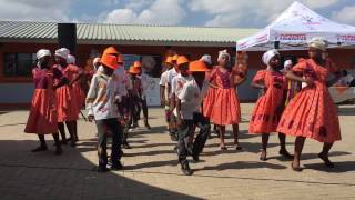 NPG Damara Cultural Dance Namibia Olof Palme Primary School Inauguration [upl. by Daberath]