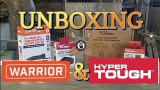 Unboxing the New Warrior 12V Rotary Tool amp Hyper Tough 12V BL Drill amp Impact Driver Kit [upl. by Ria]