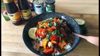 De echte recept uit Thailand rode curry met kip [upl. by Gorges]