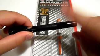 MINI MAGLITE 2 CELL AAA LED FLASHLIGHT REVIEW [upl. by Ellehcal]