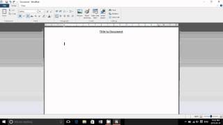 Windows 10 Tips and tricks Basic word processor to write letters and simple documents Wordpad [upl. by Fara]