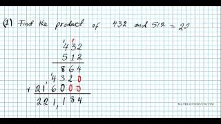 Accuplacer Lesson 1 2 Multiplying Whole Numbers and Decimals Multiplier Multiplicand product factors [upl. by Zumstein929]