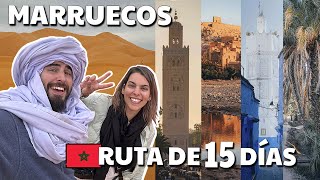 VIAJAR a MARRUECOS RUTA y CONSEJOS actualizada 🇲🇦 Guía de Marruecos [upl. by Karilla]