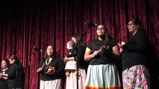 Newtown Women Singers at Native American Music Awards 2017 [upl. by Etnuhs]