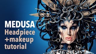 Medusa headpiece and makeup tutorial [upl. by Libenson767]