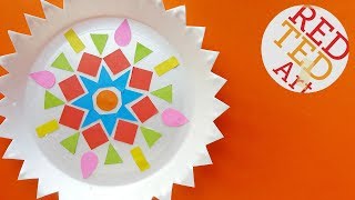 Easy Rangoli Craft  Easy Kids Diwali [upl. by Nnaillek]