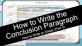 How to Write an Essay Conclusion Paragraph with Worksheet [upl. by Drofnats599]