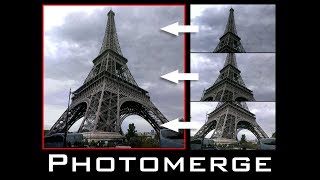 Photoshop Tutorial Photomerge How to Merge Multiple Photos into a Seamless Image [upl. by Nottirb]