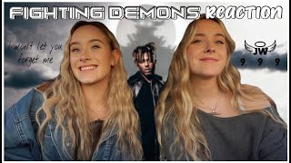 Fighting Demons Juice Wrld Reaction Brooke and Taylor [upl. by Arraet643]