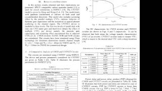 Performance Analysis of CNTFET Based Digital Logic Circuits [upl. by Higginson]