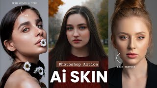 1 Click Skin Retouching Free Photoshop Actions By Shazim Creations ⏬ [upl. by Hajidahk]