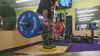 deficit dead stop deadlifts 335x5 [upl. by Nahguav]