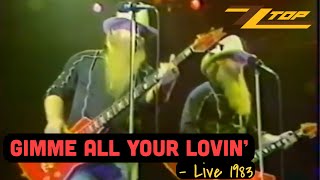 ZZ Top  Gimme All Your Lovin Live Houston 1091983 [upl. by May707]