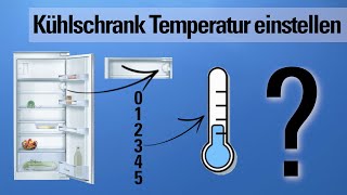 Temperatur im Kühlschrank richtig einstellen [upl. by Dermot]