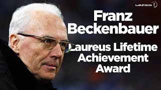 Franz Beckenbauer Speech  Laureus Lifetime Achievement Award [upl. by Acinomaj890]