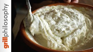 Tzatziki sauce recipe  Greek cuisine s most popular side dish  Grill philosophy [upl. by Moina]