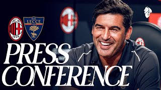 Coach Fonsecas press conference ahead of AC Milan v Lecce [upl. by Isidora]