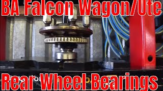 BA Falcon  How to Replace Rear Wheel Bearing  Ute and Wagon [upl. by Nagear668]