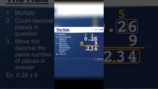 Quick and Easy Multiplication Multiply Decimals Step by Step [upl. by Fredenburg]