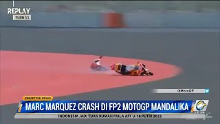 Marc Marquez Jatuh di FP2 MotoGP Mandalika [upl. by Vincenta]