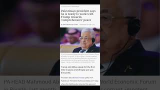 peacedeal palestine donaldtrump mahmoudabbas arafat israel israelnews [upl. by Maurie]