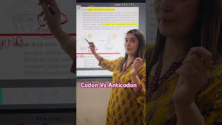 Codon Vs Anticodon  Molecular Basis of Inheritance kcbiozone soniakaushikbiologyexpert [upl. by Lahpos475]