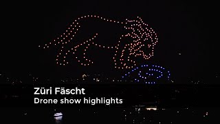 EWZ drone show for Züri Fäscht [upl. by Dihahs]