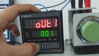 AUTONICS CT6M2P4T WITH DAQMASTER WITH BATCH OUTPUT DISPLAY [upl. by Annabella390]