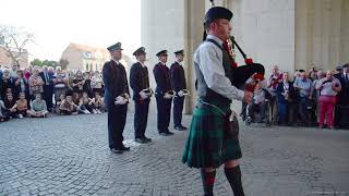 The Last Post ceremony at Menin Gate Ypres Belgium 18 April 2018 [upl. by Frieda]