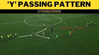 Y Passing Pattern  4 Variations  FootballSoccer  Passing Accuracy and Quality in Football [upl. by Otes37]