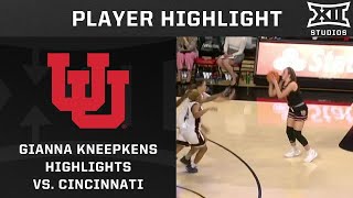 Gianna Kneepkens Drops 25 Points vs Cincinnati [upl. by Barkley]