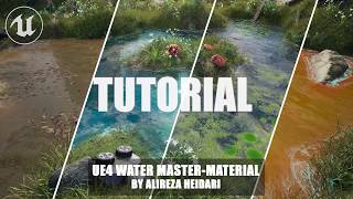 Tutorial  UE4 Customizable Water MasterMaterial [upl. by Adabel506]