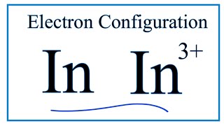 How to Write the Electron Configuration for Indium In [upl. by Leisam]