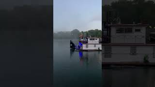 MV Katie H Sternwheeler Upbound on the Kanawha by Leon WV [upl. by Ahselat772]